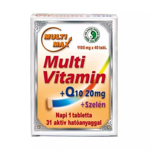 Dr. Chen MULTI-MAX VITAMIN + Q10 + SZELÉN TABLETTA - 40DB