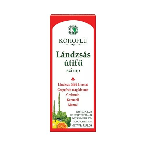 Dr. Chen KOHOFLU SZIRUP LÁNDZSÁS ÚTIFŰVEL - 150ML