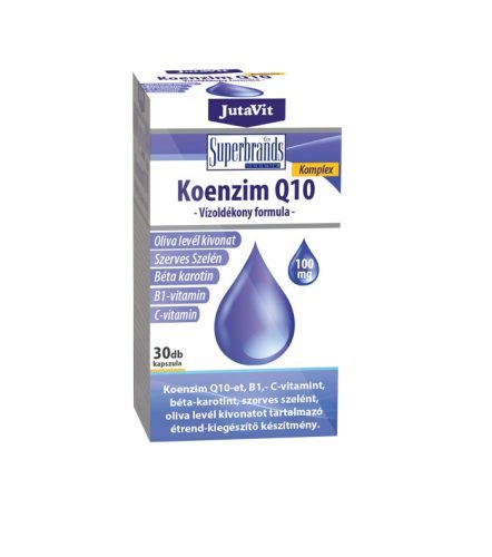 JutaVit Koenzim Q10 100mg Vízoldékony formula 30db