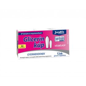 JutaVit Glicerin végbélkúp 1500mg Gyermekeknek, 12db