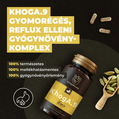 Myrobalan KhogA.9 gyomorégés, reflux elleni gyógynövény-komplex