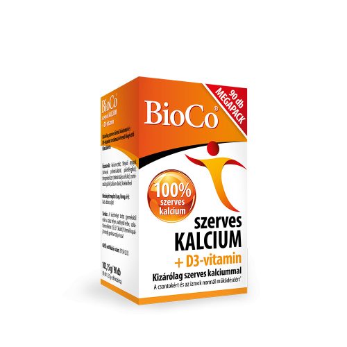 BioCo Szeves Kalcium+D3-vitamin filmtabletta 90 db