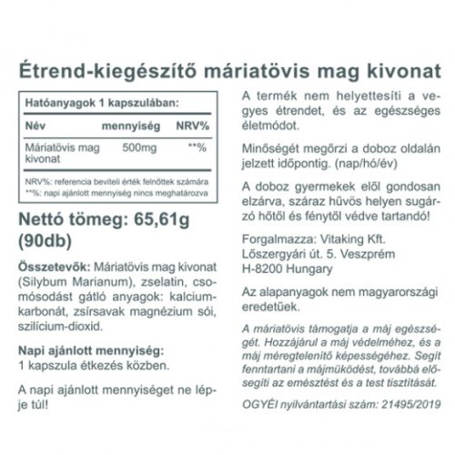 Vitaking MÁRIATÖVIS 80 db