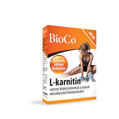 BioCo L-Karnitin 500 MG szerves kötésű krómmal 60 db