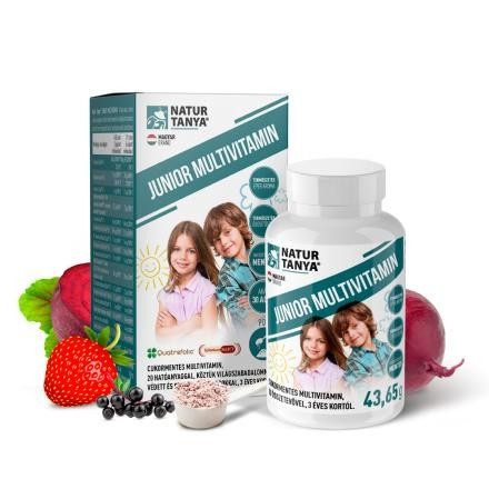 Natur Tanya Junior multivitamin por eper ízben - 43,65 g