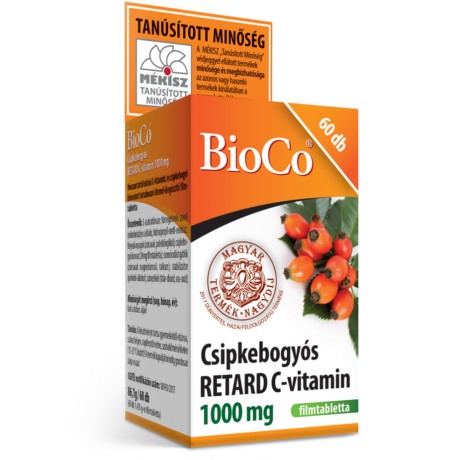 BioCo Csipkebogyós Retard C-vitamin 1000 MG 60 db