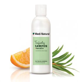   MediNatural Teafaolaj Sampon +KERATIN - normál és zsíros hajra 250ml