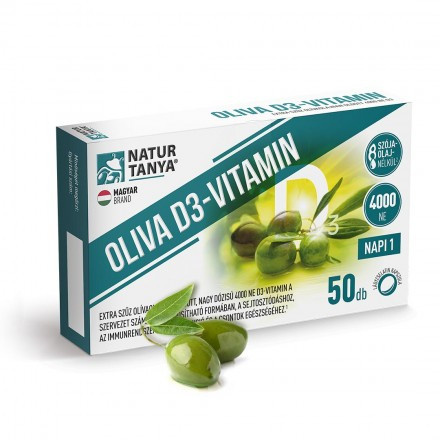 Natur Tanya OLIVA D3-vitamin 4000 NE lágyzselatin kapszula - 50 db
