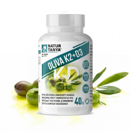 Natur Tanya OLIVA K2+D3 vitamin kapszula - 40 db