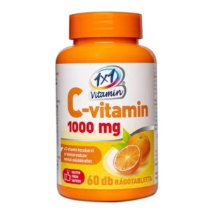1x1 Vitamin C-vitamin 1000 mg narancs ízű rágótabletta 60 db