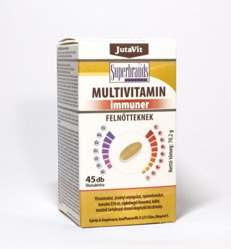JutaVit Multivitamin felnőtteknek IMMUNKOMPLEX nyújtott kioldódással – 45db