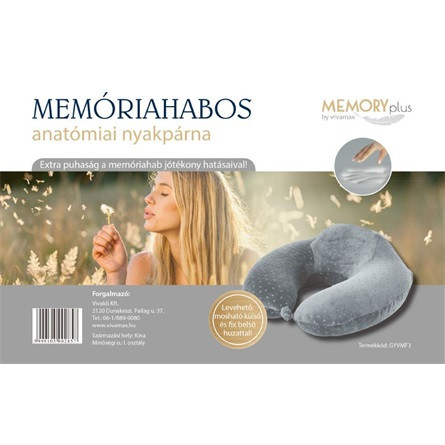 Memóriahabos anatómiai nyakpárna