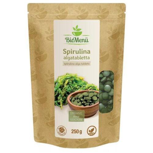 Biomenü bio spirulina alga tabletta – 250g