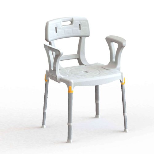 Zuhanyszék WC-vel 150 kg-ig
