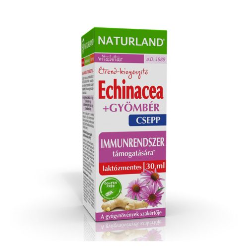 NATURLAND Echinacea + gyömbér csepp 30 ml