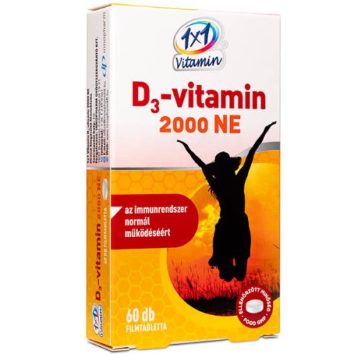 1x1 Vitamin D3-vitamin 2000 NE filmtabletta 60 db