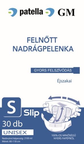 GM Nadrágpelenka éjszakai S Slip 2100 ml - 30db