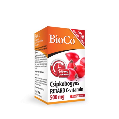 BioCo Csipkebogyós Retard C-vitamin 500 MG 100 db