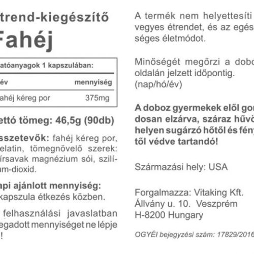 Vitaking FAHÉJ 90 db