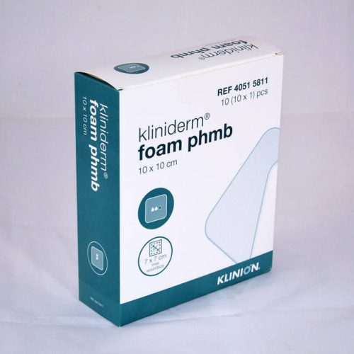 Kliniderm foam phmb habszivacs kötszer 10 db