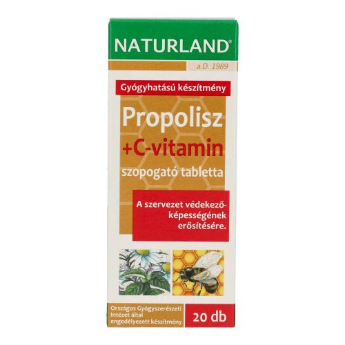 NATURLAND PROPOLISZ+C-VIT.SZOP.TABL.20DB