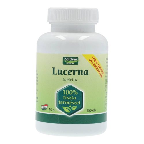 ZÖLDVÉR LUCERNA 100% TABLETTA 150 DB