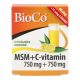 BIOCO MSM+C-VITAMIN ITALPOR 750MG+750MG