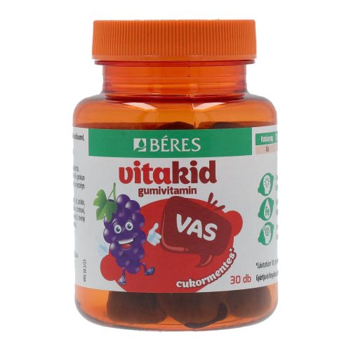 BÉRES VITAKID VAS GUMIVITAMIN 30DB