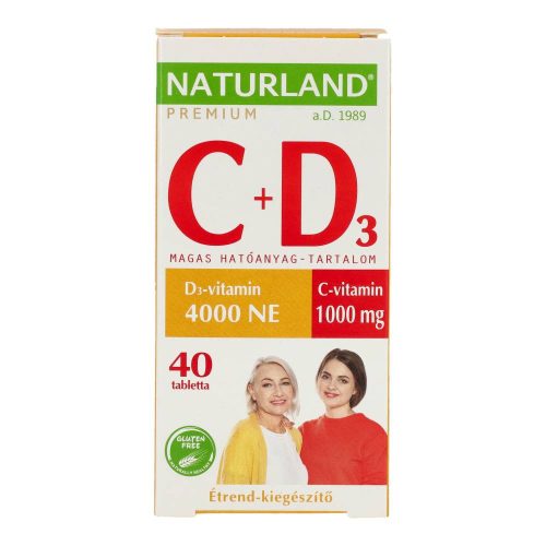 NATURLAND PRÉMIUM C+D VITAMIN TABL.