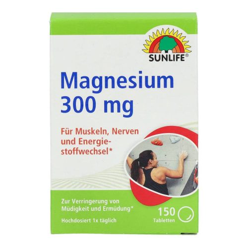 SUNLIFE MAGNÉZIUM300 TABLETTA 150DB