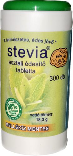 Stevia tabletta mellékíz mentes 300 db