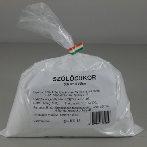 Gluténmentes szőlőcukor 500 g