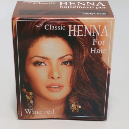 Classic Henna hajszínező por mélyvörös 100 g