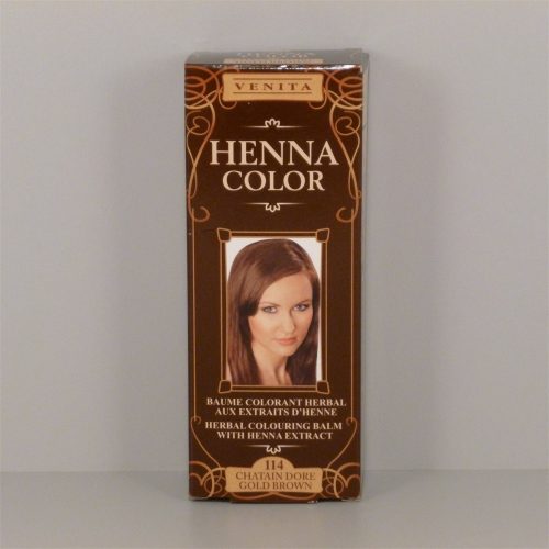 Henna Color szinező hajbalzsam nr 114 aranybarna 75 ml