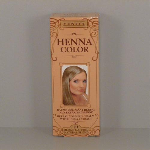 Henna Color szinező hajbalzsam nr 111 természetes szőke 75 ml