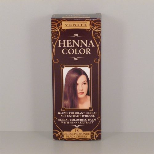 Henna Color szinező hajbalzsam nr 18 fekete meggy 75 ml