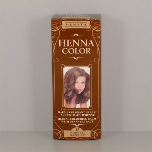 Henna Color szinező hajbalzsam nr 13 mogyoróbarna 75 ml