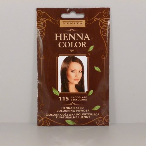 Henna Color hajszinezőpor nr 115 csokoládé barna 25 g