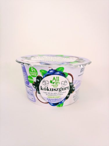 All in kókuszgurt fekete áfonya & fekete ribiszke 150 g