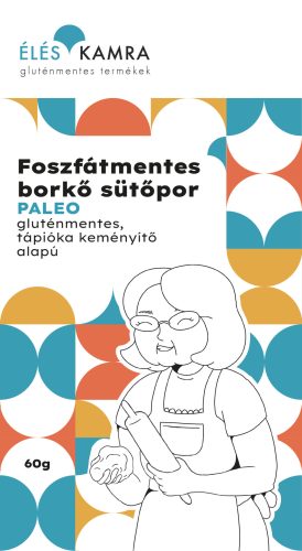 Éléskamra foszfátmentes borkő paleo sütőpor tápióka keményítő alapú 60 g