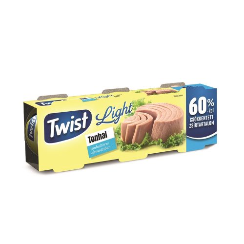 Twist tonhaltörzs light növényi olajban 3x60g 180 g