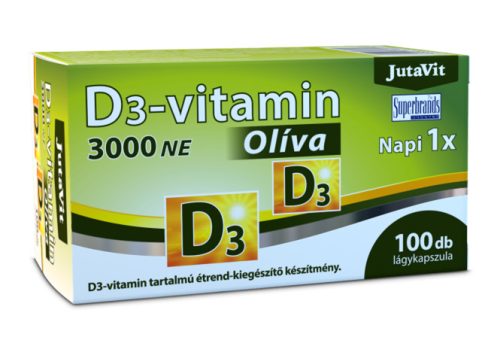 Jutavit d3-vitamin 3000 NE olíva 100 db