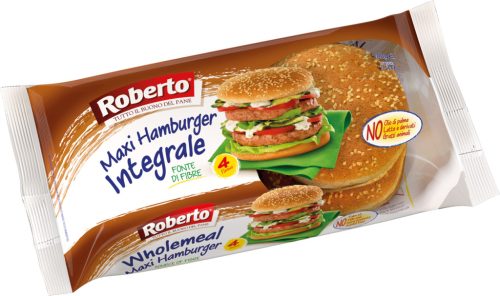 Roberto teljes kiőrlésű maxi hamburger 300 g