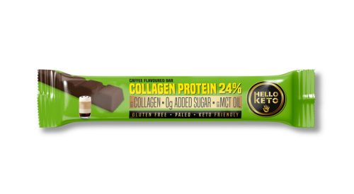 HelloKeto szelet kollagén protein kávé ízű édesítőszerekkel 40 g