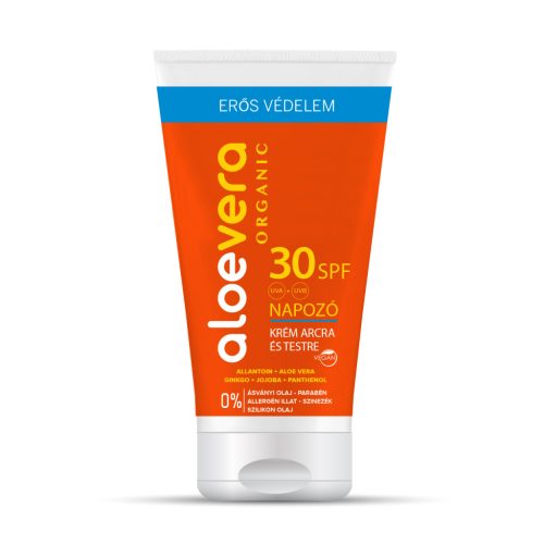 Alveola aloe vera eredeti spf30 napozó krém arcra és testre 150 ml