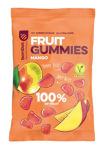 Bombus fruit gummies mangós gyümölcscukorkák 35 g