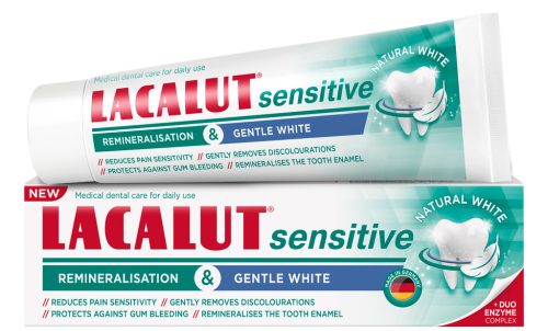 Lacalut sensitive repair effect & gentle white fogkrém 75 ml