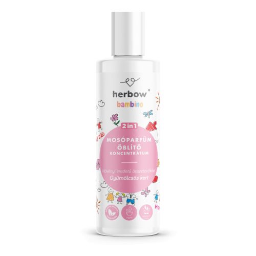 Herbow bambino 2in1 mosóparfüm öblítő koncentrátum gyümölcsös kert 200 ml