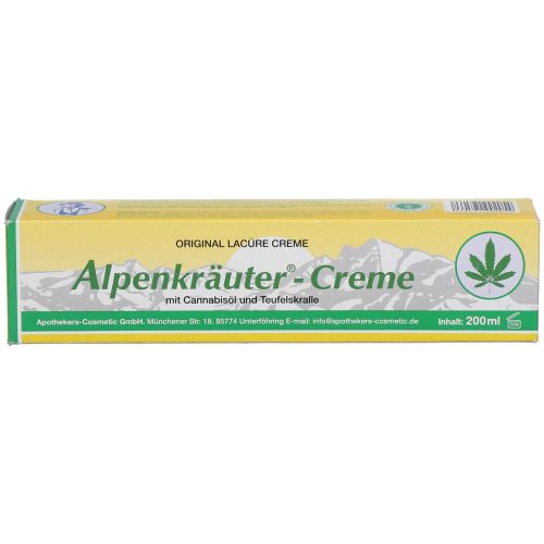 Alpenkrauter krém cannabis olajjal és ördögkarom kivonattal 200 ml