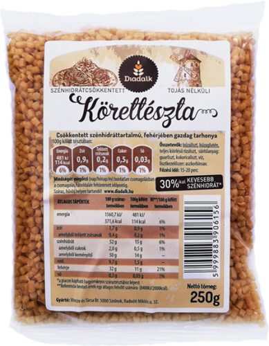 Vinczéné szénhidrátcsökkentett tészta tarhonya 250 g